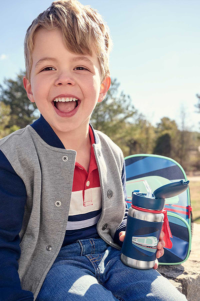 Skip Hop Zoo Pipetli Paslanmaz Çelik Suluk 350 Ml Tren