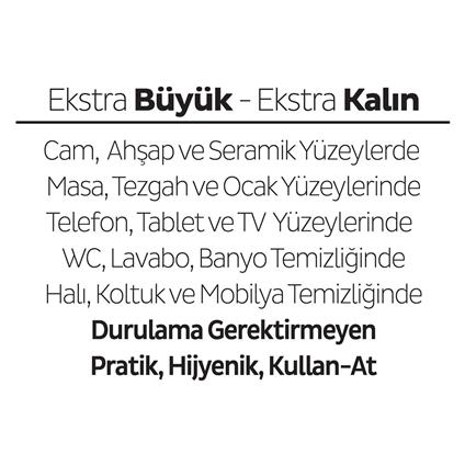 Sleepy Çiçek Serisi Yüzey Temizlik Havlusu 100 Adet Orkide