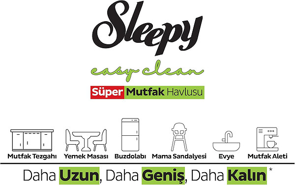 Sleepy Mutfak Temizlik Havlusu 50 Adet Bergamot
