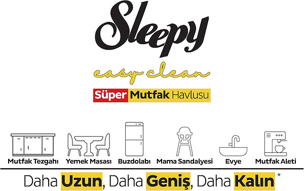 Sleepy Mutfak Temizlik Havlusu 50 Adet Limon