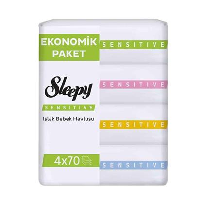 Sleepy Sensitive Islak Havlu Mendil 4X70 280 Yaprak