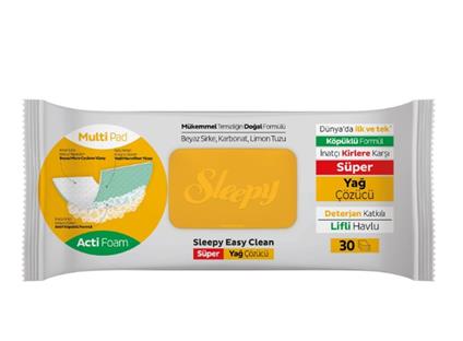 Sleepy Yüzey Temizlik Havlusu 30 Adet Yağ Çözücü