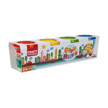0915 Crafy 4'Lü Oyun Hamuru 560 Gr.