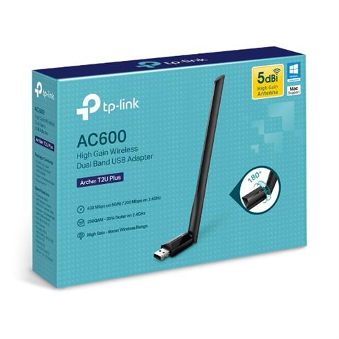 TP-Lınk Archer T2U Plus AC600 Wıreless Usb Adaptor