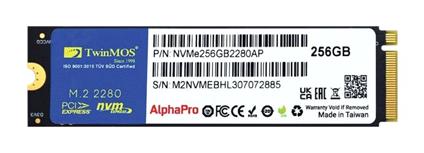 256 GB Twınmos M.2 Pcıe Nvme 3600/3250 Nvme256gb2280ap