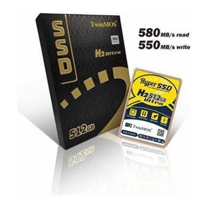 512 GB Twınmos 2.5 Sata3 580/550 3Dnand Grey Tm512gh2ugl