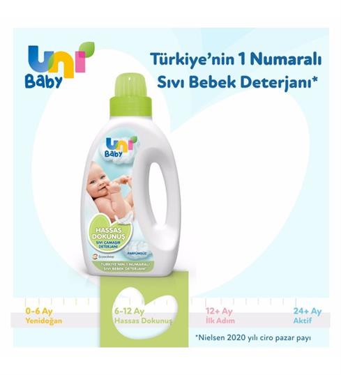Uni Baby Hassas Dokunuş Sıvı Çamaşır Deterjanı 1500 Ml