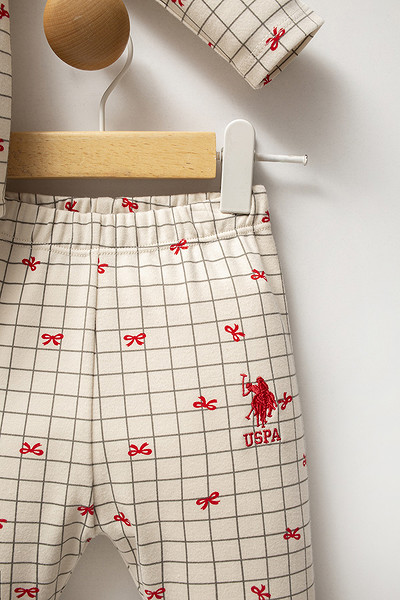 U.S. Polo Assn Gömlek Pijama Takımı Usb2728 Beyaz