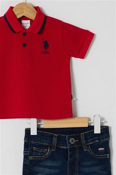 U.S Polo Bebek 2'Li Takım Usb2627 Kırmızı