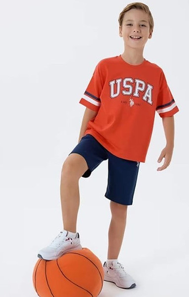 U.S. Polo Bermuda Takım US2433-4 Kırmızı