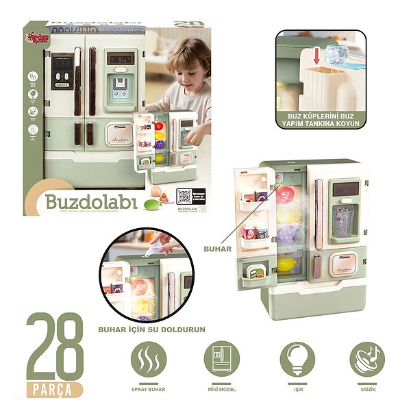 Vrd10650 Işıklı VE Sesli Aksesuarlı Buzdolabı