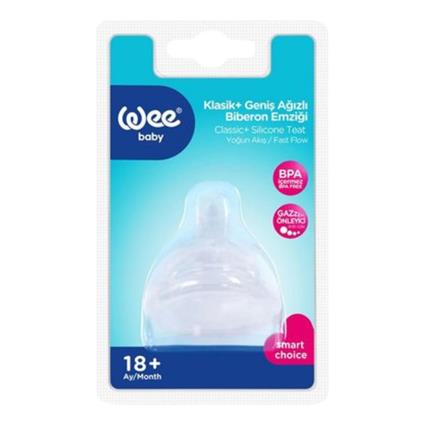 Wee Baby Geniş Ağızlı Biberon Emziği Yoğun Akış No:3 854