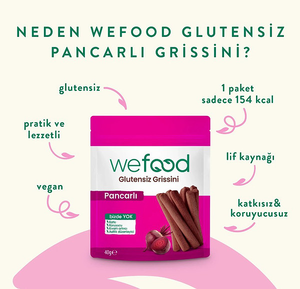 Wefood Kids Organik Pancarlı Grissini 40 Gr