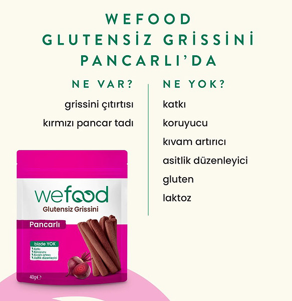Wefood Kids Organik Pancarlı Grissini 40 Gr