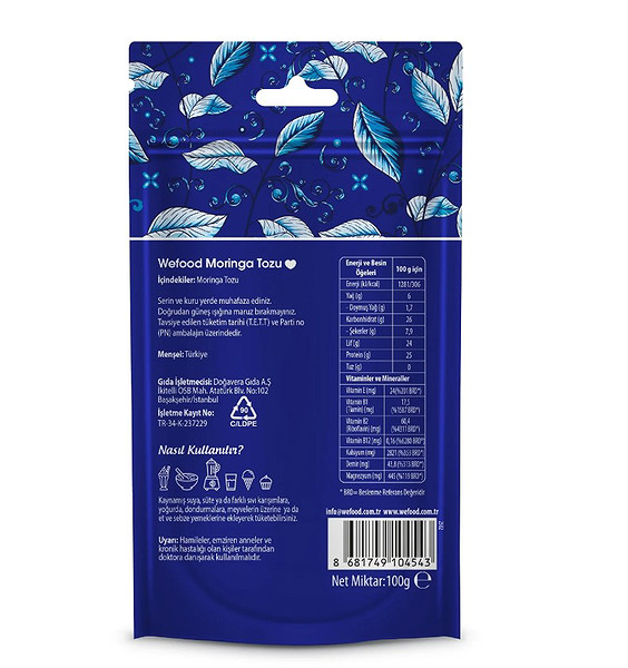 Wefood Moringa Tozu 100 Gr