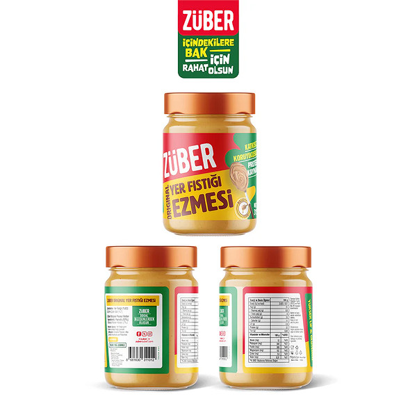 Züber %100 Yer Fıstığı Ezmesi Original 315 Gr