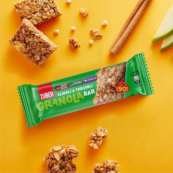 Züber Granola Bar 25 Gr Elmalı Ve Tarçınlı