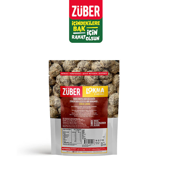 Züber Lokma Meyve Topu 96 Gr Fındık