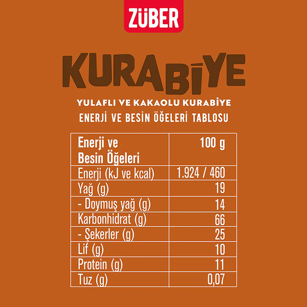 Züber Orijinal Yulaflı Kurabiye 80 Gr Kakaolu