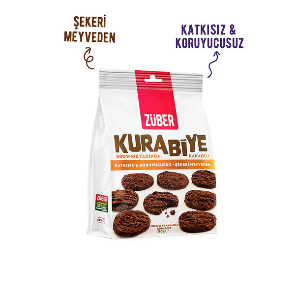 Züber Orijinal Yulaflı Kurabiye 80 Gr Kakaolu