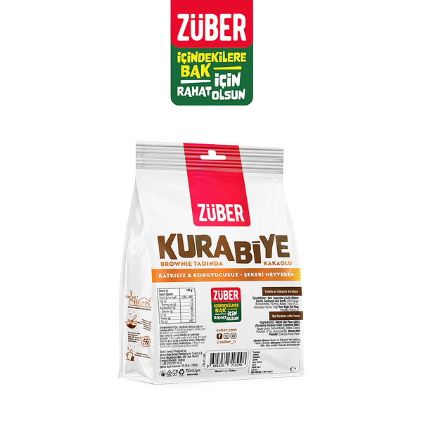 Züber Orijinal Yulaflı Kurabiye 80 Gr Kakaolu